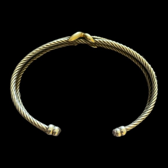 David Yurman | Two Tone Crossover Bracelet - Picture 4 of 6